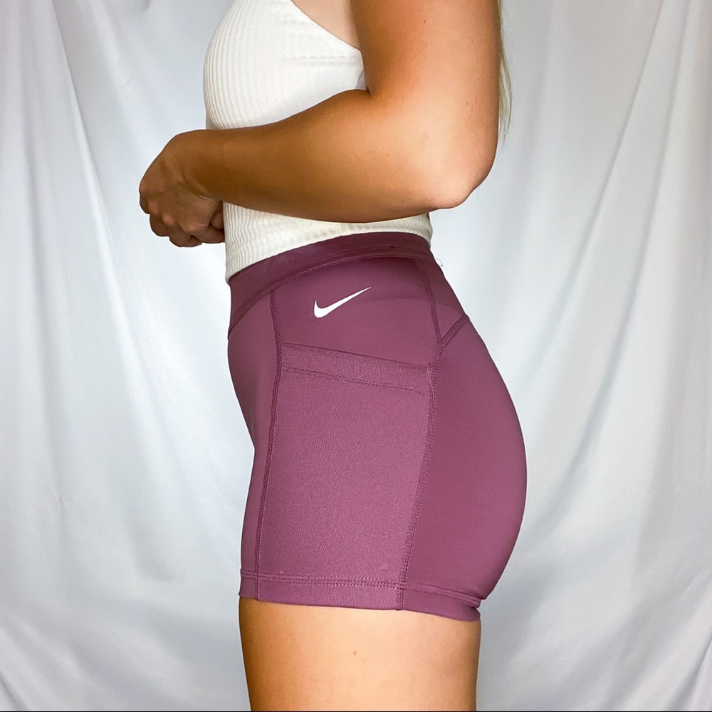 Nike Pro spandex shorts with phone pockets, size small